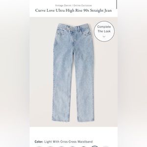 Abercrombie & Fitch curve love jeans